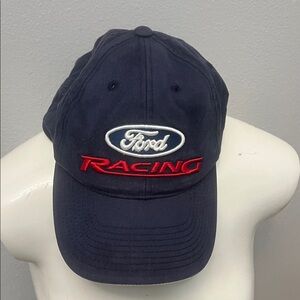 Ford Racing Cap in Navy with Red and White Embroidery NASCAR